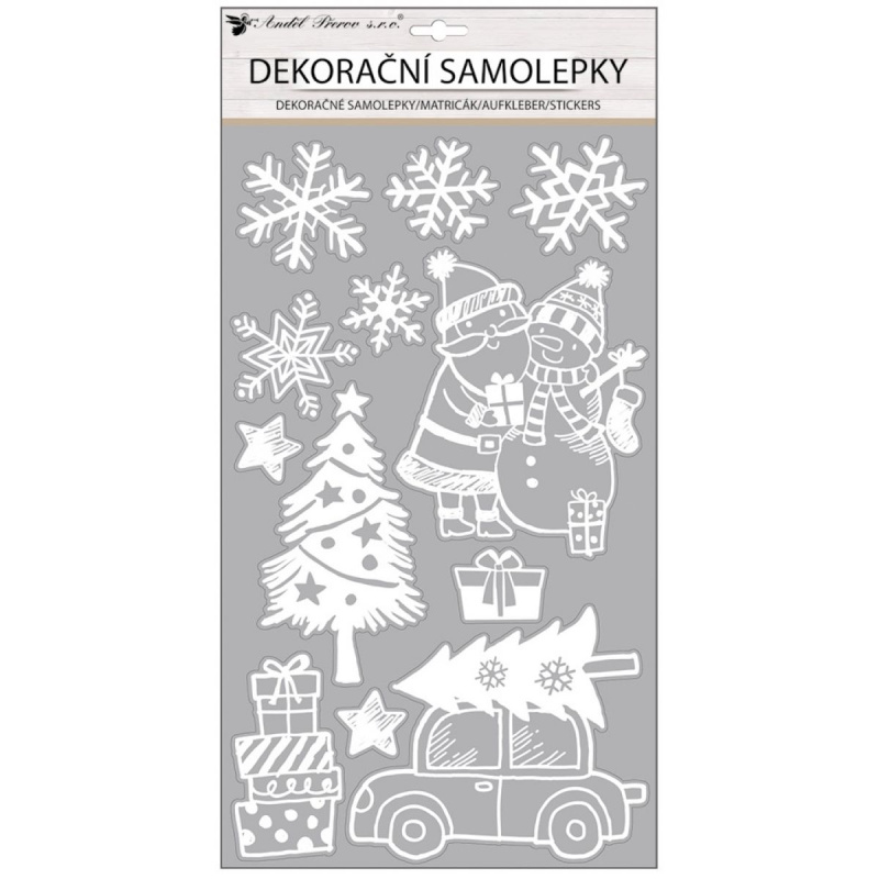 Samolepka auto s glitry 24 x 47 cm