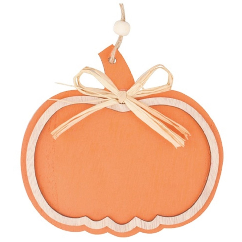 Dřevěná dýně na zavěšení oranžová 12 cm  Anděl Přerov s.r.o.