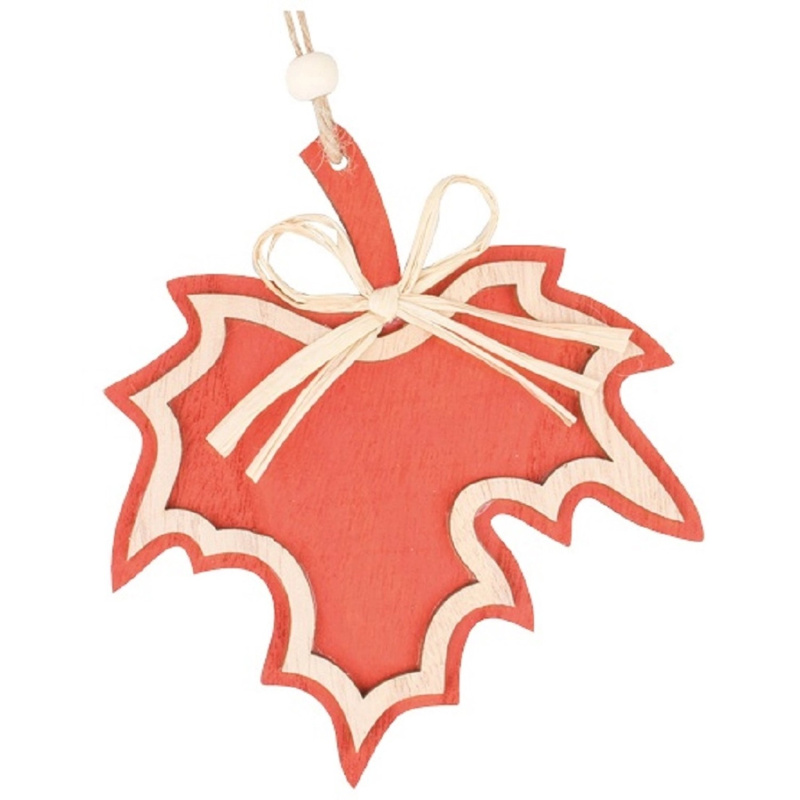 Dřevěný list na zavěšení javor red 12 cm  Anděl Přerov s.r.o.