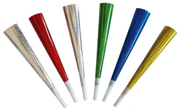 Trumpety metalické 25 cm 6 ks Anděl Přerov s.r.o.