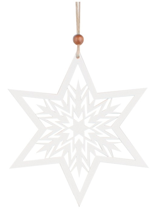 Dřevěná hvězda na zavěšení 15 cm  Anděl Přerov s.r.o.