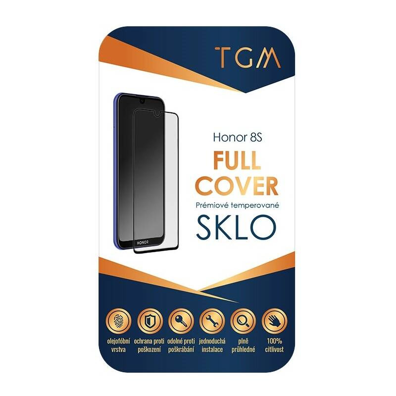 Tvrzené sklo TGM Full Cover na mobil Honor 8S/8S 2020 / 9H / 0,26 mm / černá Varianta: ivi1