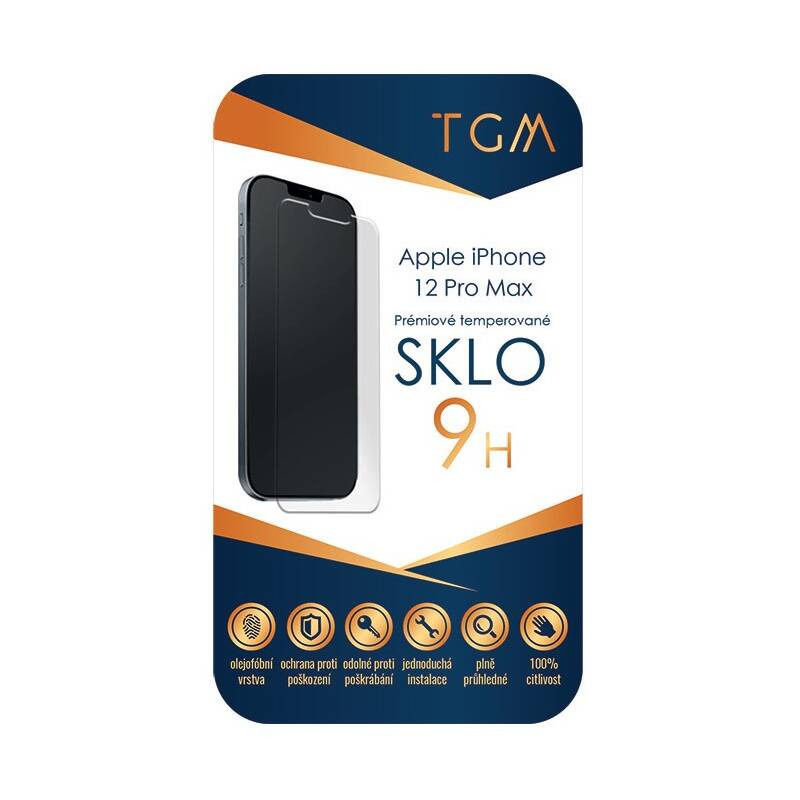 Tvrzené sklo TGM na mobil Apple iPhone 12 Pro Max / transparentní Varianta: ivi1