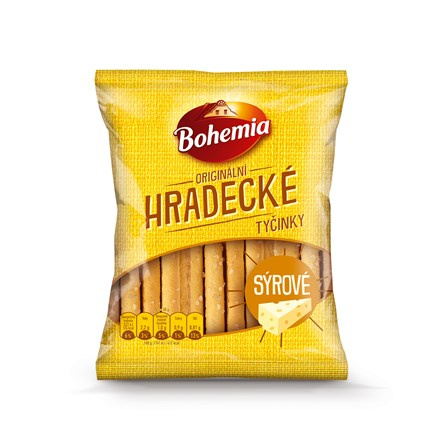 Bohemia Hradecké tyčinky sýrové 27 x 90 g