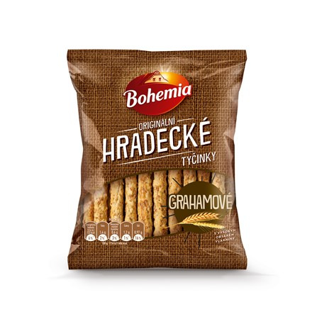 Bohemia Hradecké tyčinky grahamové 27 x 90 g