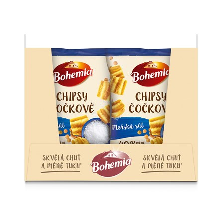 Bohemia Chipsy čočkové s příchutí mořská sůl