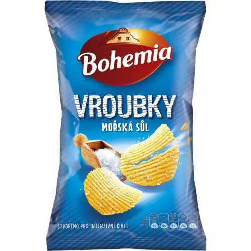 Bohemia vroubkované mořská sůl 120g