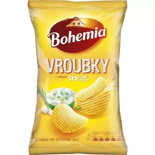 Bohemia Vroubky Sýr s jarní cibulkou