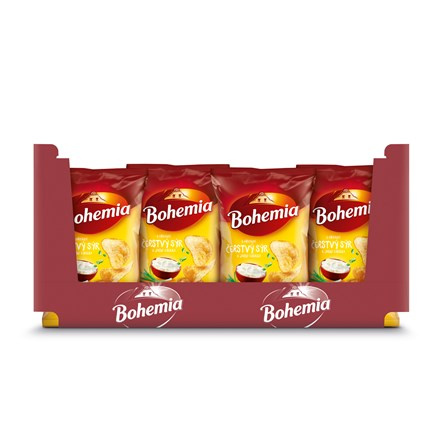 Bohemia Chips sýr cibule 18 x 130 g