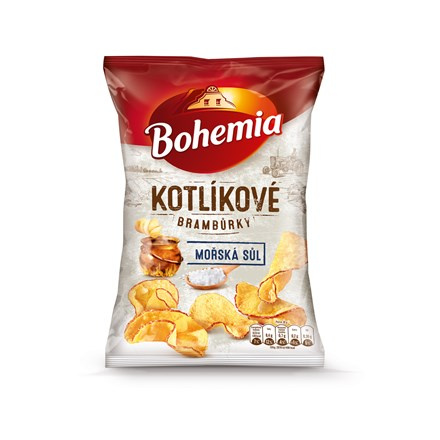 Bohemia Kotlíkové brambůrky mořská sůl 100 g