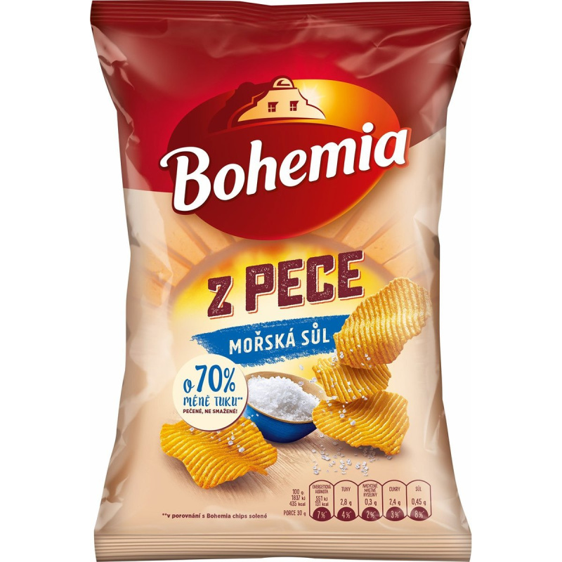 Bohemia chips Z Pece mořská sůl