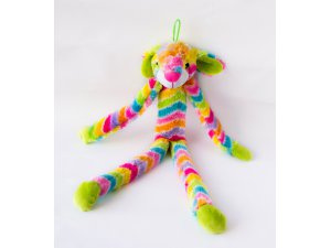 HRAČKY SALAČ Králík dlouhán duhový - pískací 48cm
