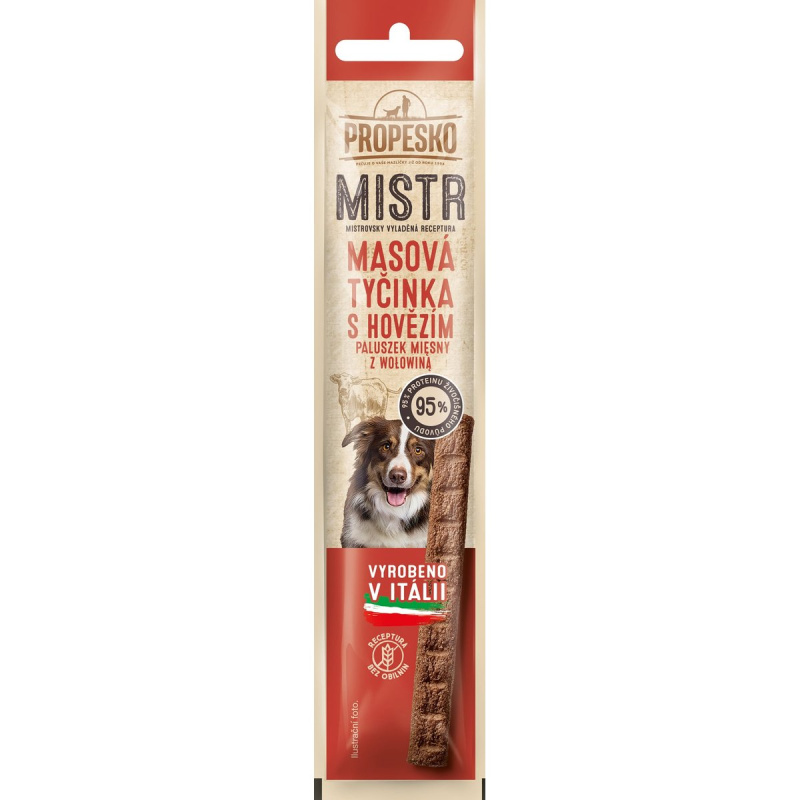 Propesko Dog Mistr masová tyčinka hovězí 10g