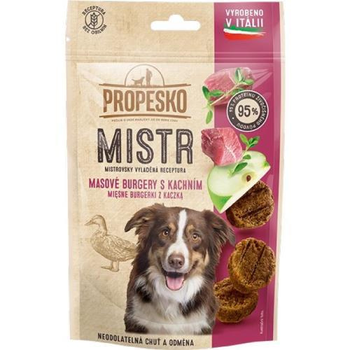 Propesko Mistr Masové burgery s kachním pro psy