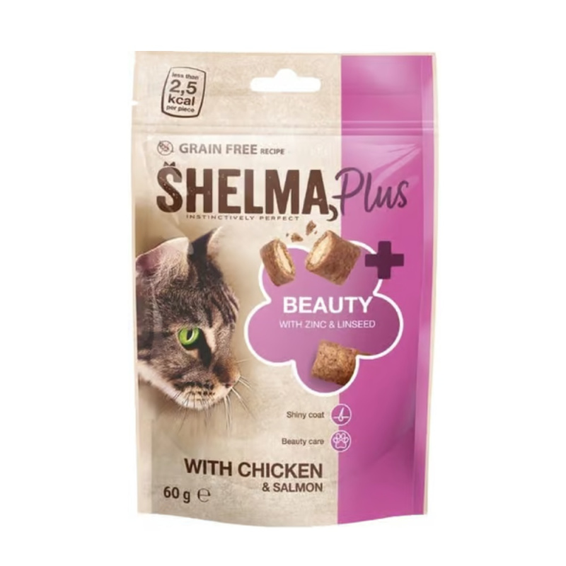 Shelma Beauty bezobilné polštářky pro kočku kuře a losos