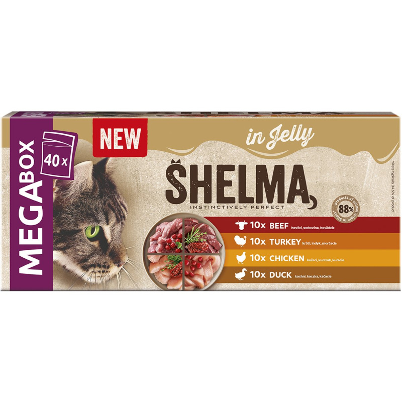 Shelma Sada kapsiček pro kočky 40×85 g