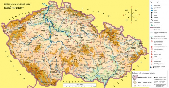 Náhradní mapa k učebnici Vlastivěda 4 - Poznáváme naši vlast (4-41) NOVÁ ŠKOLA, s.r.o