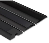 Přisazený hliníkový profil McLED PX2 40x9mm včetně difuzoru 2m černý ML-761.305.86.2