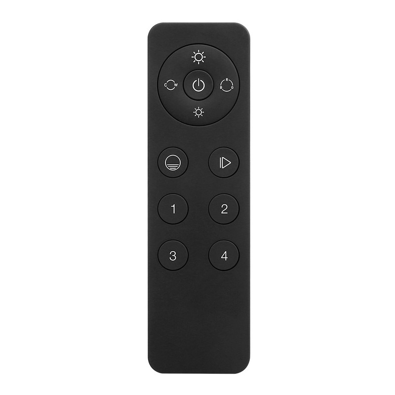 MC LED ZigBee ovladač - RGB+CCT, 4 zóny, černý