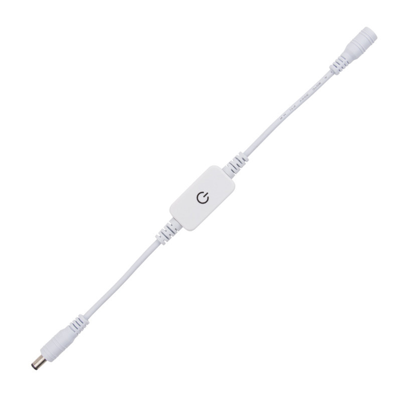 Stmívač dotykový MC LED s power konektory, bílá barva, max. 6A