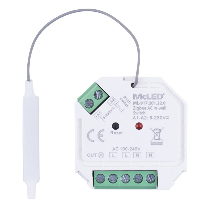 MC LED ZigBee přijímač do krabičky pro spínání svítidel, max. 400 W/230 VAC