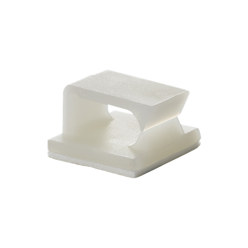 MC LED Samolepící příchytka, materiál Nylon66, 94V-2, samozhášecí. Průměr otvoru 11x5mm