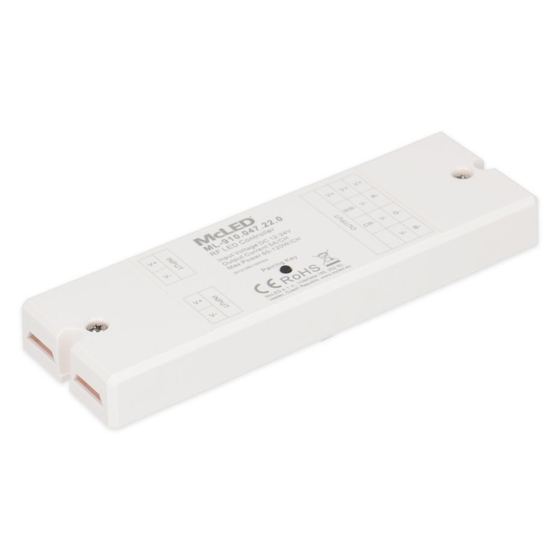 MC LED RF přijímač pro RF ovladače RGB, CCT, DIM