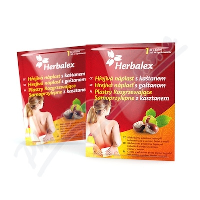 HERBALEX Hřejivá náplast s kaštanem 1 ks