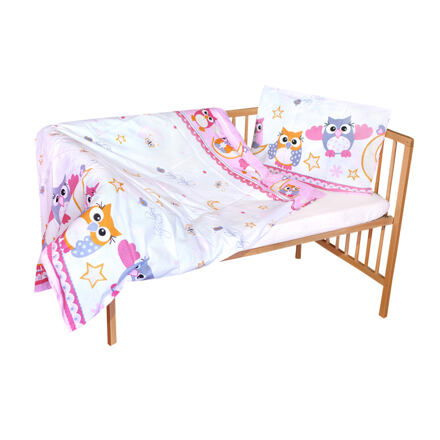 Cosing 2-dílná sada povlečení Comfort - Sova růžová