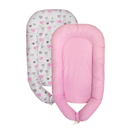 Cosing Hnízdečko Sleeplease Srdíčka růžová