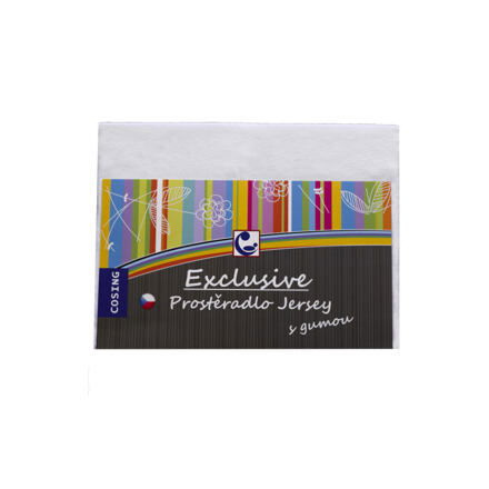 Cosing Prostěradlo Jersey 120x60 cm - bílá