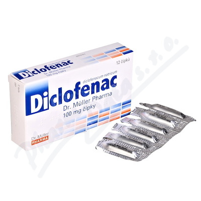 DICLOFENAC DR. MÜLLER PHARMA 100MG čípek 12