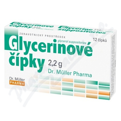 DR. MÜLLER Glycerinové čípky 2,2g 12 ks