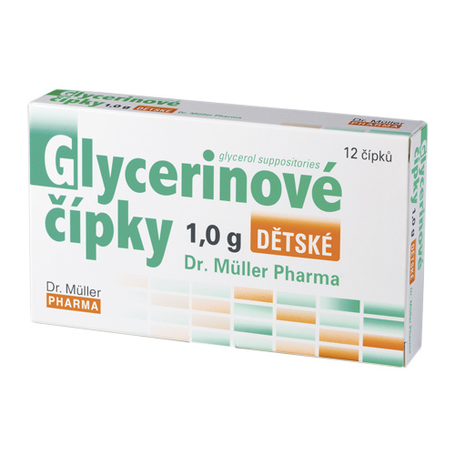Glycerinové čípky 1.0g dětské 12 čípků Dr.Müller