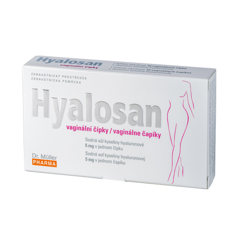 DR. MÜLLER Hyalosan vaginální čípky 10 kusů