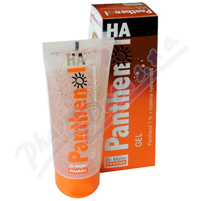 Dr. Müller Panthenol HA gel 7% zklidňující gel po opalování s kyselinou hyaluronovou 110 ml