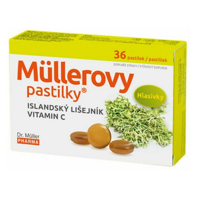 Müllerovy pastilky s islandským lišejníkem 36ks