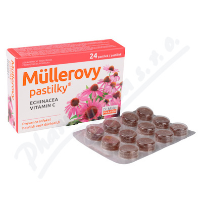 Dr. Müller Müllerovy pastilky s echinaceou 24 pastilek