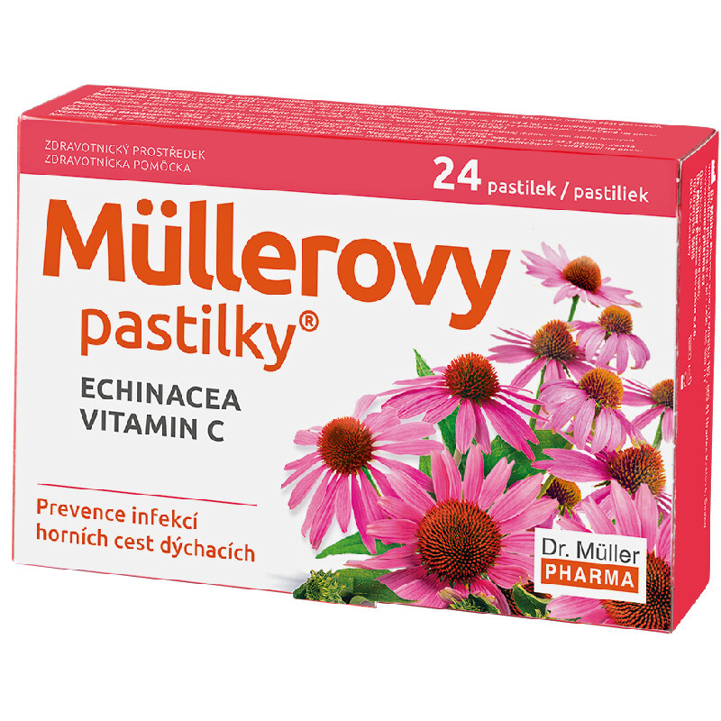 Dr. Müller Müllerovy pastilky s echinaceou 24 pastilek