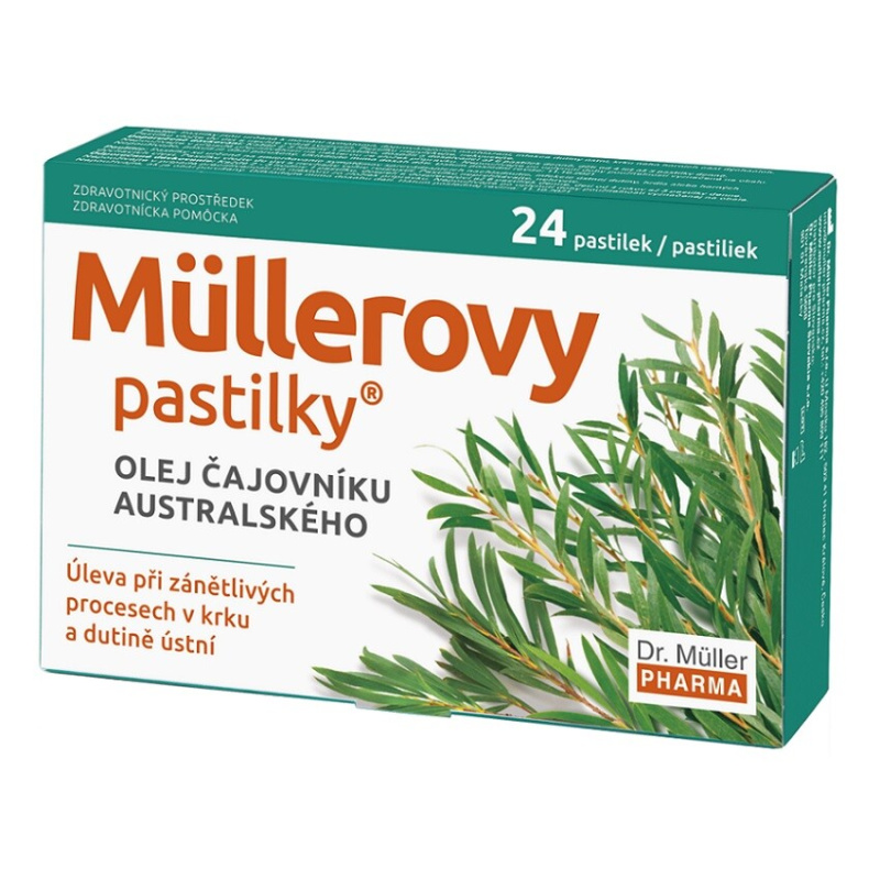 Müllerovy pastilky s olejem čajov.austr. 24ks ZP