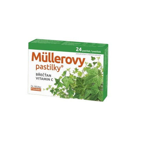 DR. MÜLLER Müllerovy pastilky s břečťanem 24ks