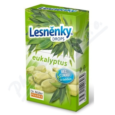 Dr. Müller Lesněnky eukalyptus bez cukru drops 38 g