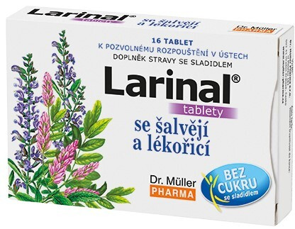 Dr. Müller Larinal® se šalvějí a lékořicí 16 tablet