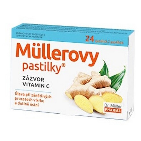 Müllerovy pastilky se zázvorem 24ks ZP
