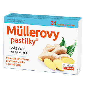 Müllerovy pastilky se zázvorem 24ks ZP
