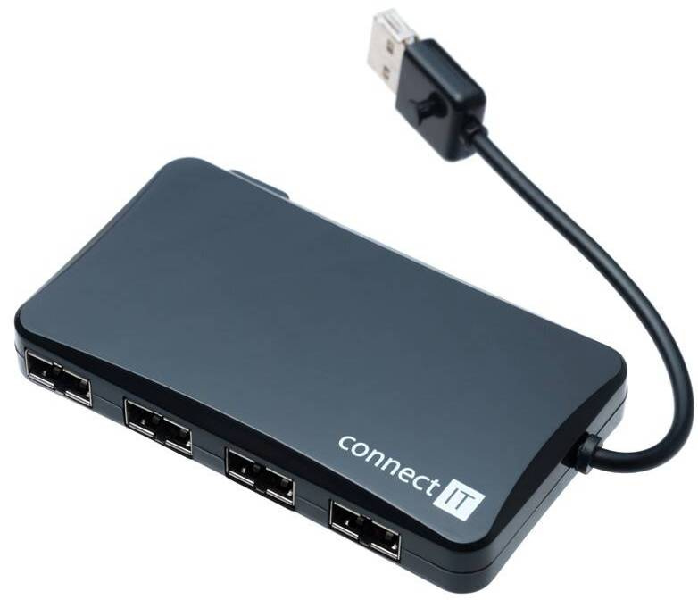 USB hub Connect IT (CI-141) / 4x USB 2.0 / černá Varianta: ivi1