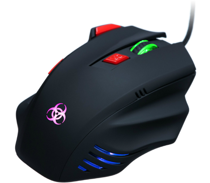 CONNECT IT BIOHAZARD myš pro hráče Černá