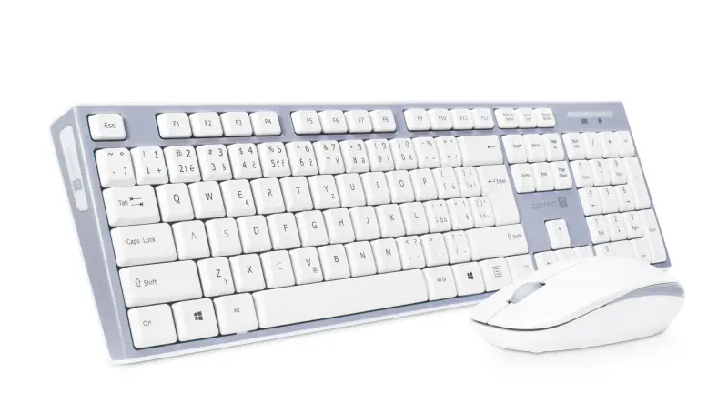 CONNECT IT Combo bezdrátová klávesnice s myší CZ/SK bílá Šedá