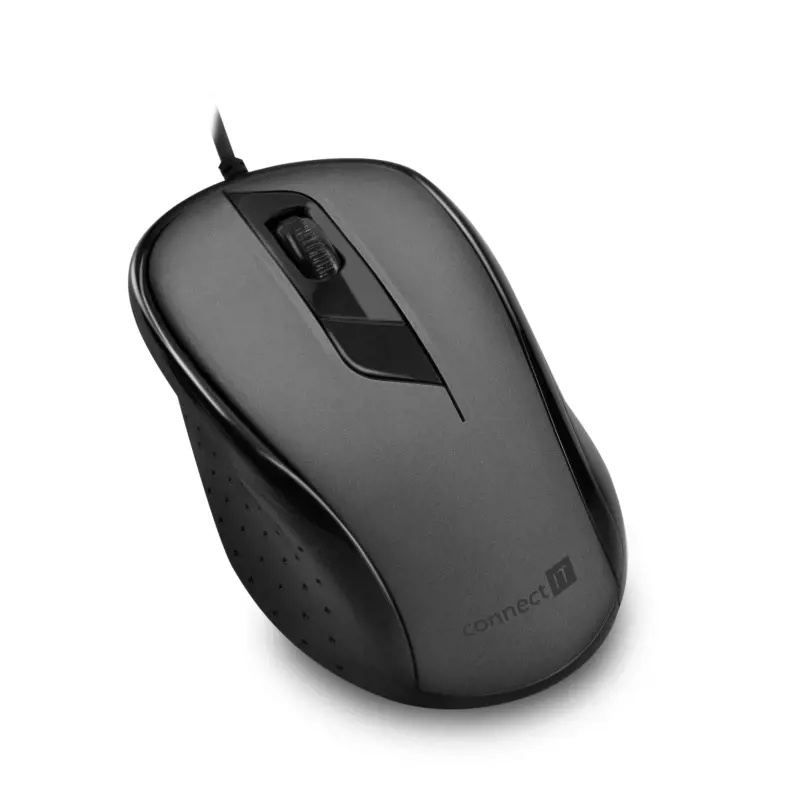 CONNECT IT Optická myš, USB, šedá Šedá