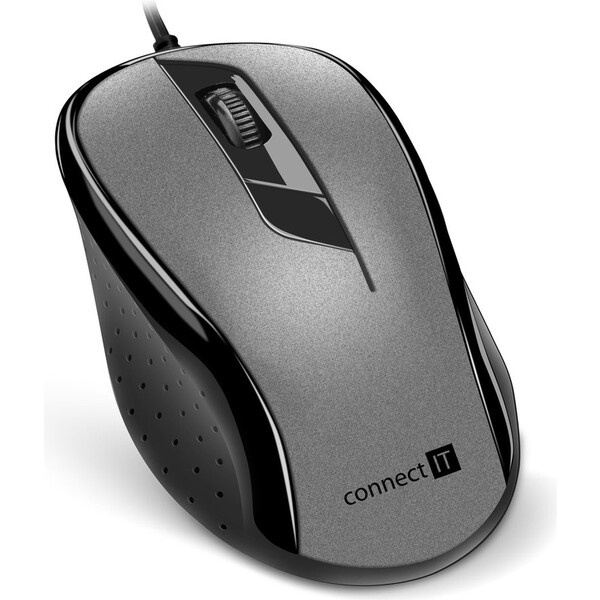 CONNECT IT Optická myš, USB, šedá Šedá